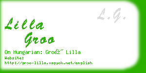 lilla groo business card